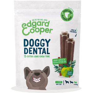 8x Edgard & Cooper Doggy Dental Sticks Small Appel - Eucalyptusolie