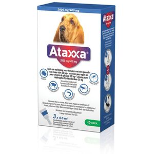 Ataxxa Spot On Anti Vlooien en Teken Druppels Hond 25-40 kg 3 pipetten