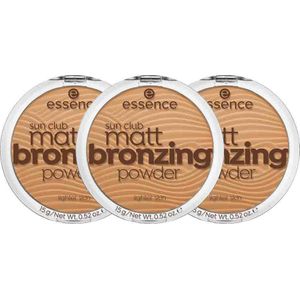 3x essence Sun Club Matt Bronzing Powder 01 Natural 15 gr