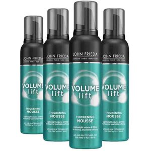 4x John Frieda Volume Lift Haarmousse 200 ml