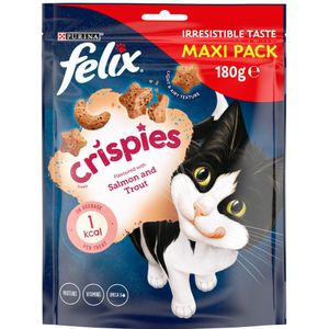 5x Felix Crispies Maxipack Zalm - Forel 180 gr
