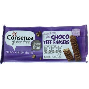 3x Choco Teff Fingers 100 gr