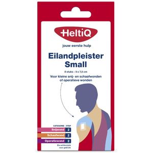 2x HeltiQ Eilandpleister Small 7,5 cm x 5 cm 8 stuks