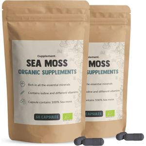 Cupplement - Sea Moss - Organic Supplements - 60 Capsules - Rijk aan Mineralen