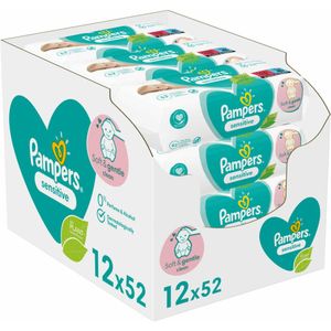 Pampers Billendoekjes Sensitive 12x52=624 doekjes