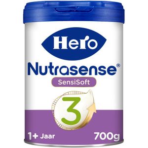 2x Hero Baby Nutrasense SensiSoft 3 Peutermelk (12-24 mnd) 700 gr