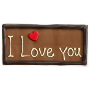 3x Gijsbert Van Abeele Chocolade Tablet Melk I Love You 110 gr