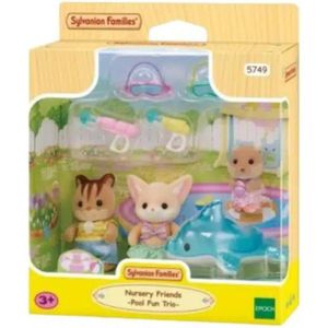 Sylvanian Families 5749 Trio Peutervriendjes Zwembad Fun