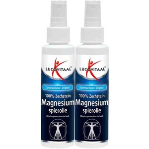 2x Lucovitaal Spray Magnesium Spierolie 200 ml
