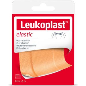 6x Leukoplast Elastic Wondpleisters Elastisch 1 m x 8 cm