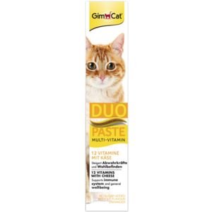 8x GimCat Multi-Vitamin Duo-Pasta Kaas - Vitamines 50 gr