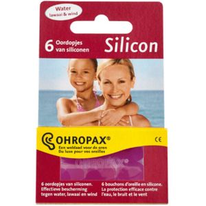 3x Ohropax Gehoorbescherming Siliconen 6 stuks