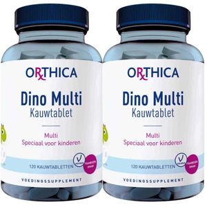 Orthica - Dino Multi - Kauwtabletten - Frambozensmaak - 120 Stuks