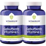 gratis verzending: 2x Vitakruid Gebufferde Vitamine C 150 vegacapsules