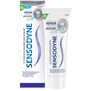 12x Sensodyne Tandpasta Repair & Protect Whitening 75 ml