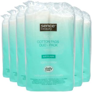 6x Sence Wattenschijfjes Rond Duo Pack 140 stuks