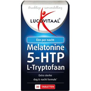 3x Lucovitaal Melatonine 5-HTP L-Tryptofaan 30 tabletten