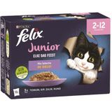 4x Felix Elke Dag Feest Mix Selectie in Gelei Junior 12 x 85 gr