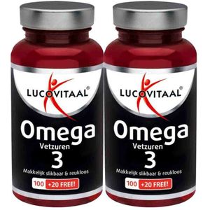 gratis verzending: 2x Lucovitaal Omega 3 Vetzuren 120 capsules