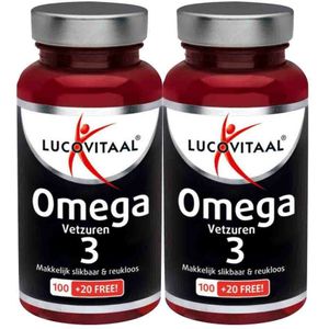 2x Lucovitaal Omega 3 Vetzuren 120 capsules