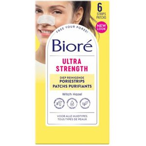 4x Bioré Neusstrips Ultra Diep Reinigend 6 stuks