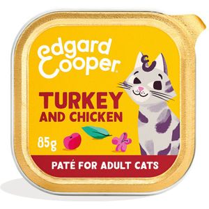 Edgard & Cooper Kattenvoer Adult Pate Kalkoen - Kip 85 gr