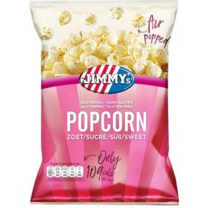 3x Jimmy's Popcorn Minibag Zoet 21 x 27 gr