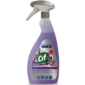6x Cif Professional SafeGuard Desinfecterende Keuken Reiniger 2-in-1 Spray 750 ml