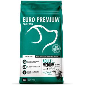 4x Euro-Premium Adult Medium Lam - Rijst 3 kg