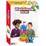 APS Spel Wiebeltoren - Kinderspel voor 2-4 spelers vanaf 4 jaar met wiebelende toren en 20 poppetjes