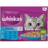 Whiskas Pouch Junior Gelei Vis Selectie 24 x 85 gr