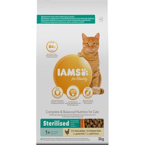 Iams Kat Adult Sterilised - Overweight Kip 3 kg