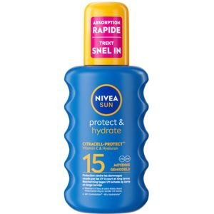 6x Nivea Sun Protect & Hydrate Zonnespray SPF 15 200 ml