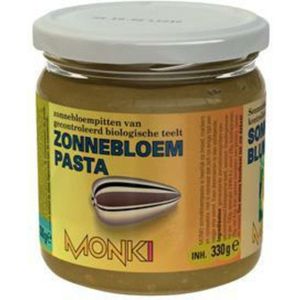 6x Monki Zonnebloempasta met Zout Bio 330 gr
