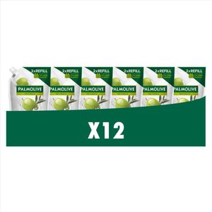 12x Palmolive Handzeep Navulling Doypack Naturals Olijf Melk 500 ml