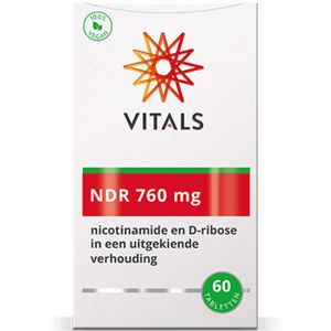 Vitals NDR 760mg - 60 Tabletten - Nicotinamide en D-ribose in een uitgekiende verhouding
