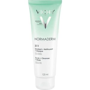 3x Vichy Normaderm 3 in 1 Reinigingsgel 125 ml