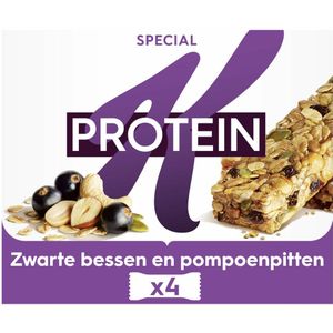 3x Kellogg's Special K Pro Repen Zwarte Bessen & Pompoenpitten 4 x 28 gr