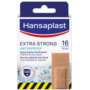 2x Hansaplast Xtra Strong Waterproof 16 stuks