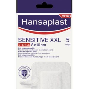 2x Hansaplast Sensitive Pleisters XXL Steriel 5 stuks