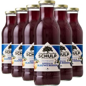 Schulp Appel & Blauwe Bessensap Ambachtelijk 6 x 0,75 liter