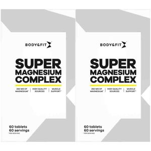 Body & Fit - Super Magnesium Complex - 60 Tabletten - Magnesium Citraat en Bisglycinaat