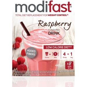 3x Modifast Intensive Milkshake Raspberry 8 x 55 gr