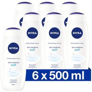 6x Nivea Douchecrème Soft 500 ml