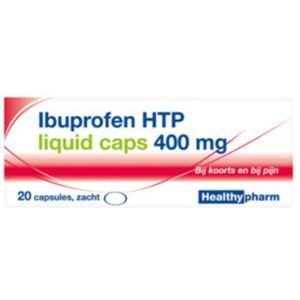 Healthypharm Ibuprofen 400mg Liquid Caps 20 capsules