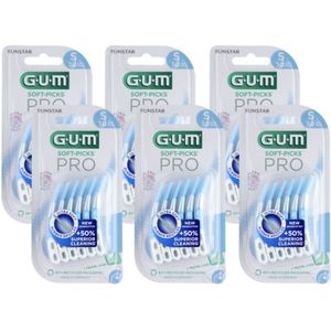 6x GUM Soft-Picks PRO Small 30 stuks