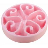 Eat Slow Live Longer Anti-schrok Voerbak Rond Roze 20,5 cm