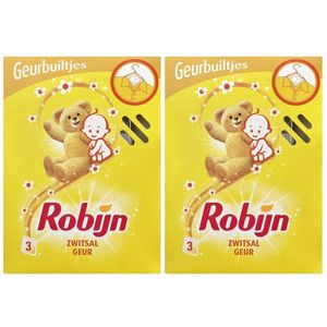 2x Robijn Geurbuiltjes Zwitsal 3 stuks