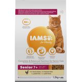 4x Iams Kat Senior Kip 1,5 kg