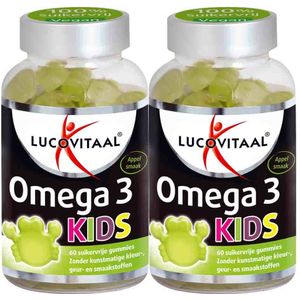 2x Lucovitaal Gummies Omega 3 Kids 60 Gummies